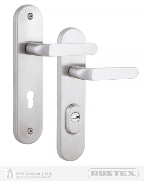 Фурнітура Захисна Rostex *solid-pro+ F Mov-mov Din Plate 85мм Нерж.сталь_мат 13мм 56-70мм 4клас Solid Nerez_mat Комплект-фото-1 Фото 1 - Фурнітура Захисна Rostex *solid-pro+ F Mov-mov Din Plate 85мм Нерж.сталь_мат 13мм 56-70мм 4клас Solid Nerez_mat Комплект.