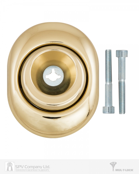 Протектор MUL-T-LOCK A625 OMEGA OVAL 25мм 40-50мм Латунь PVD 3клас BRIGHT BRASS PVD Внешний-фото-2 Фото 2 - Протектор MUL-T-LOCK A625 OMEGA OVAL 25мм 40-50мм Латунь PVD 3клас BRIGHT BRASS PVD Внешний.