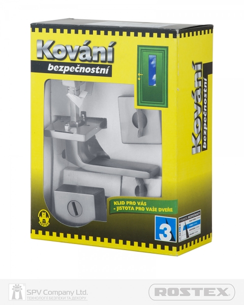 Фурнітура Захисна Rostex *quadrum R/h Fix-mov Din Square Нерж.сталь_мат 23мм 38-45мм 3клас Hranate/treviso Nerez_mat Комплект-фото-10 Фото 10 - Фурнітура Захисна Rostex *quadrum R/h Fix-mov Din Square Нерж.сталь_мат 23мм 38-45мм 3клас Hranate/treviso Nerez_mat Комплект.
