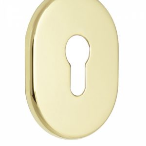 Фото 19 - Щиток MUL-T-LOCK A630 DIN OVAL 40-50мм Латунь PVD 3клас BRIGHT BRASS PVD Без шторки.