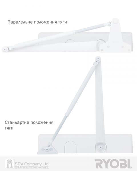Дотягувач Накладний Ryobi 3550 D-3550 White Bc/da Univ_arm En_2-5 До_100кг 1250мм Fire-фото-3 Фото 3 - Дотягувач Накладний Ryobi 3550 D-3550 White Bc/da Univ_arm En_2-5 До_100кг 1250мм Fire.
