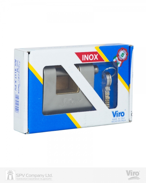 Замок висячий VIRO PANZER_ST.STEEL 4117.Х 3KEY 20мм SLID_shackle 12мм BOX-фото-7 Фото 7 - Замок висячий VIRO PANZER_ST.STEEL 4117.Х 3KEY 20мм SLID_shackle 12мм BOX.