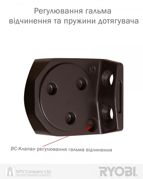 Дотягувач Накладний Ryobi 2000 D-2050t Dark_bronze Bc Sld_arm En_3 60кг 950мм Fire 22,5-фото-7 Фото 7 - Дотягувач Накладний Ryobi 2000 D-2050t Dark_bronze Bc Sld_arm En_3 60кг 950мм Fire 22,5.