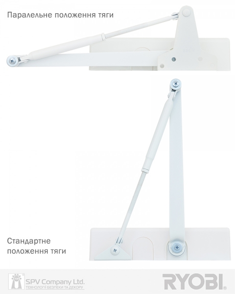 Доводчик накладной RYOBI *1500 D-1554 GLOSSY WHITE UNIV ARM EN 2/3/4 до 80кг 1100мм FIRE-фото-7 Фото 7 - Доводчик накладной RYOBI *1500 D-1554 GLOSSY WHITE UNIV ARM EN 2/3/4 до 80кг 1100мм FIRE.