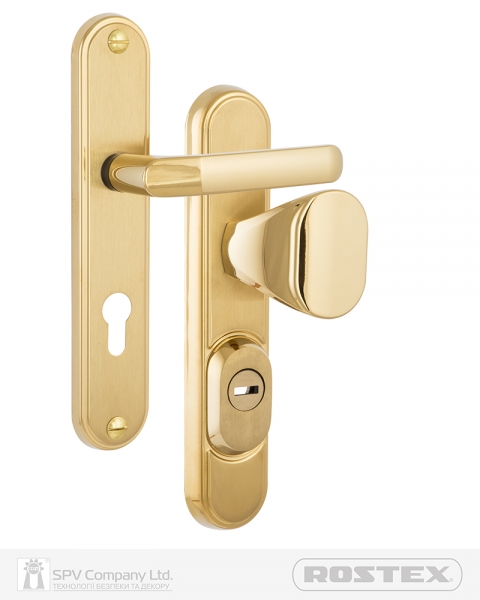 Фурнітура Захисна Rostex Decor R Fix-mov Din Plate 85мм Титан_pvd_мат 23мм 40-45мм 4клас Ovalne/baryt Ti_mat Комплект-фото-1 Фото 1 - Фурнітура Захисна Rostex Decor R Fix-mov Din Plate 85мм Титан_pvd_мат 23мм 40-45мм 4клас Ovalne/baryt Ti_mat Комплект.