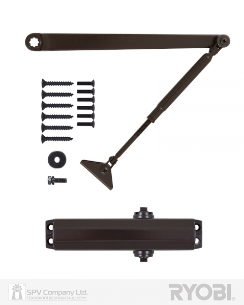 Доводчик накладной RYOBI *1500 D-1504 DARK BRONZE STD ARM EN 2/3/4 до 80кг 1100мм FIRE-фото-6 Фото 6 - Доводчик накладной RYOBI *1500 D-1504 DARK BRONZE STD ARM EN 2/3/4 до 80кг 1100мм FIRE.