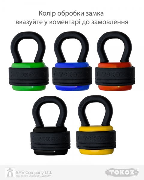 Замок висячий TOKOZ HERCULES 3KEY TK11 M R shackle 41мм 10,5 мм-фото-3 Фото 3 - Замок висячий TOKOZ HERCULES 3KEY TK11 M R shackle 41мм 10,5 мм.