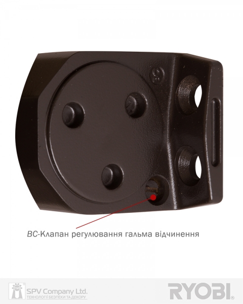Доводчик накладной RYOBI 2000 D-2055V DARK BRONZE BC STD ARM EN 3/4/5 до 100кг 1250мм FIRE-фото-13 Фото 13 - Доводчик накладной RYOBI 2000 D-2055V DARK BRONZE BC STD ARM EN 3/4/5 до 100кг 1250мм FIRE.