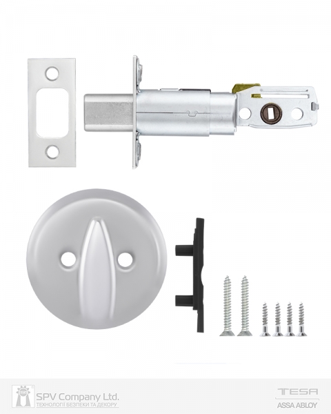 Засув врізний TESA 1-WAY DEAD_BOLT 514U0 NC UNIV CHROME_MAT BS60/70мм SP-фото-7 Фото 7 - Засув врізний TESA 1-WAY DEAD_BOLT 514U0 NC UNIV CHROME_MAT BS60/70мм SP.