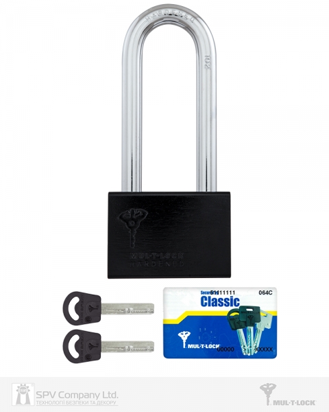 Замок висячий MUL-T-LOCK M13/C3 CLASSIC 064 2KEY ARC_BLACK R_shackle 102мм 12,7мм BOX_M-фото-7 Фото 7 - Замок висячий MUL-T-LOCK M13/C3 CLASSIC 064 2KEY ARC_BLACK R_shackle 102мм 12,7мм BOX_M.