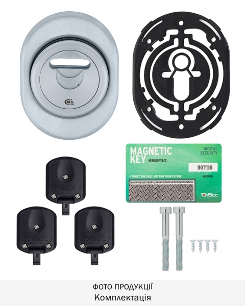 Протектор DISEC MAGNETIC_3G 3GDM LEVER_KEY OVAL 15мм Хром_мат 3клас T 3KEY KM0P3G Зовнішній-фото-11 Фото 11 - Протектор DISEC MAGNETIC_3G 3GDM LEVER_KEY OVAL 15мм Хром_мат 3клас T 3KEY KM0P3G Зовнішній.