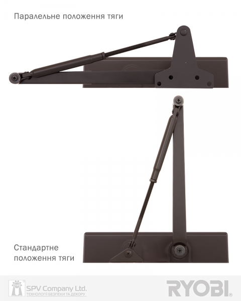 Дотягувач накладний RYOBI 2000 D-2055V DARK_BRONZE BC UNIV_ARM EN_3/4/5 до_100кг 1250мм FIRE-фото-4 Фото 4 - Дотягувач накладний RYOBI 2000 D-2055V DARK_BRONZE BC UNIV_ARM EN_3/4/5 до_100кг 1250мм FIRE.