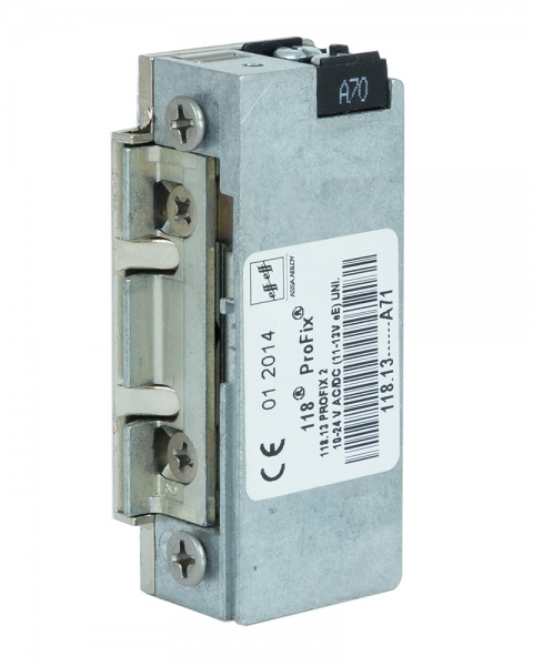 Защелка электромеханическая EFF EFF 118.13 A71 ProFix 2 FaFix (W/O SP 10-24V AC/DC) НЗ универсальная с узким корпусом-фото-4 Фото 4 - Защелка электромеханическая EFF EFF 118.13 A71 ProFix 2 FaFix (W/O SP 10-24V AC/DC) НЗ универсальная с узким корпусом.