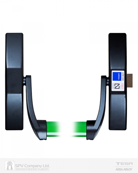 Замок TESA для эвакуационного выхода накладной 1910908 NV N: black (RAL 9005)/ V: green (RAL 6002) 1 Locking 900мм 8мм-фото-8 Фото 8 - Замок TESA для эвакуационного выхода накладной 1910908 NV N: black (RAL 9005)/ V: green (RAL 6002) 1 Locking 900мм 8мм.