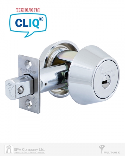Замок Врізний Mul-t-lock 1-way Dead_bolt Hercular Univ Chrome_nickel Bs60/70мм Interactive+ Cliq M/s Gamma Left Wood_door Sp-фото-1 Фото 1 - Замок Врізний Mul-t-lock 1-way Dead_bolt Hercular Univ Chrome_nickel Bs60/70мм Interactive+ Cliq M/s Gamma Left Wood_door Sp.