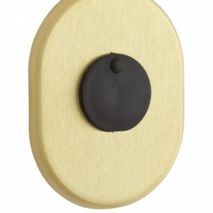 Фото 17 - Щиток Disec Kt088 Matrix Oval Латунь_мат Tt З Шторкою.