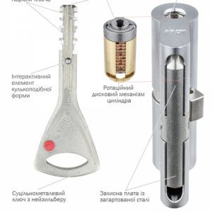 Фото 11 - Циліндр Abloy Din_mod_kt Cy323 Protec2 62 Kila 31x31t To_hcr Cam30 3key.