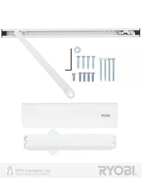 Дотягувач Накладний Ryobi 2000 Ds-2050t Glossy_white Bc Sld_ho_arm En_3 60кг 950мм-фото-3 Фото 3 - Дотягувач Накладний Ryobi 2000 Ds-2050t Glossy_white Bc Sld_ho_arm En_3 60кг 950мм.