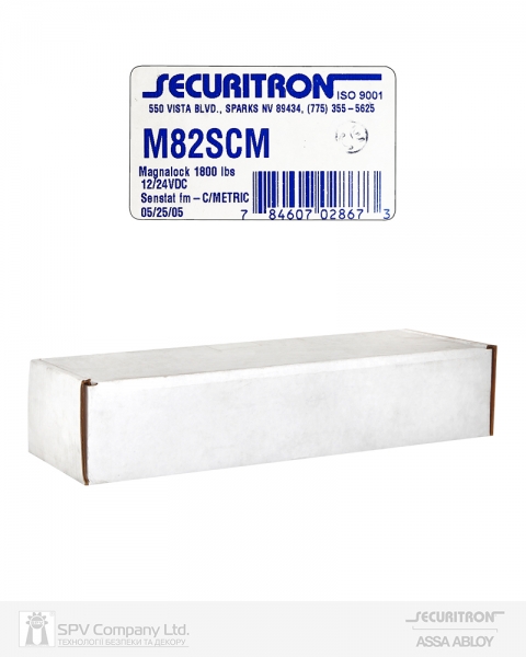 Замок электромагнитный SECURITRON M82 SC M 12/24В накладной 816 кг-фото-4 Фото 4 - Замок электромагнитный SECURITRON M82 SC M 12/24В накладной 816 кг.