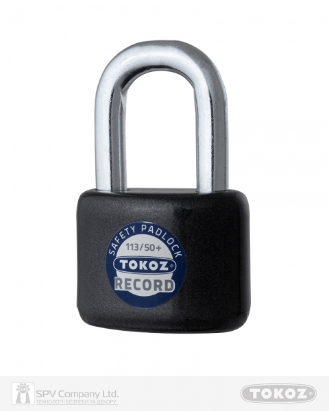 Замок висячий TOKOZ RECORD 113/50+ 6KEY TK4 M R shackle 33мм 9мм-фото-1 Фото 1 - Замок висячий TOKOZ RECORD 113/50+ 6KEY TK4 M R shackle 33мм 9мм.