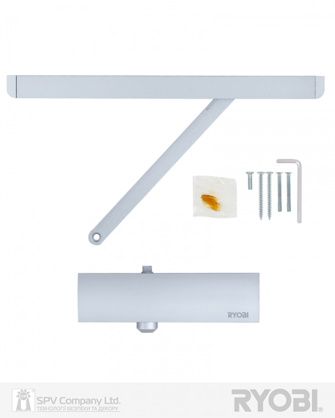 Доводчик накладной RYOBI 1200 D-1200T SILVER SLD HO ARM EN 3 60кг 950мм-фото-7 Фото 7 - Доводчик накладной RYOBI 1200 D-1200T SILVER SLD HO ARM EN 3 60кг 950мм.