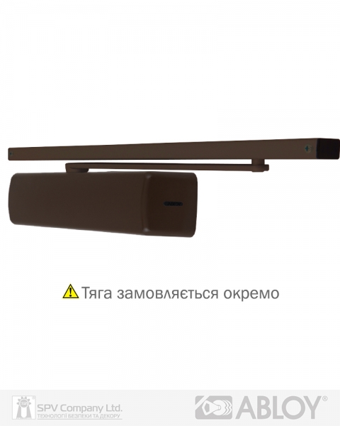 Доводчик накладной ABLOY CAM DC250 BC BROWN W/O ARM EN 1-6 до 120кг 1400мм FIRE-фото-1 Фото 1 - Доводчик накладной ABLOY CAM DC250 BC BROWN W/O ARM EN 1-6 до 120кг 1400мм FIRE.