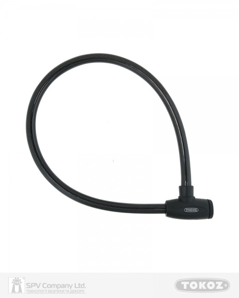 Замок TOKOZ MOTO BLACK з тросом 100 см 2KEY ТК8-фото-1 Фото 1 - Замок TOKOZ MOTO BLACK з тросом 100 см 2KEY ТК8.