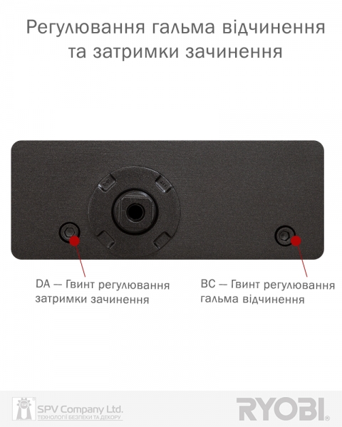 Дотягувач накладний RYOBI 3550 D-3550 DARK_BRONZE BC/DA UNIV_ARM EN_2-5 до_100кг 1250мм FIRE-фото-8 Фото 8 - Дотягувач накладний RYOBI 3550 D-3550 DARK_BRONZE BC/DA UNIV_ARM EN_2-5 до_100кг 1250мм FIRE.