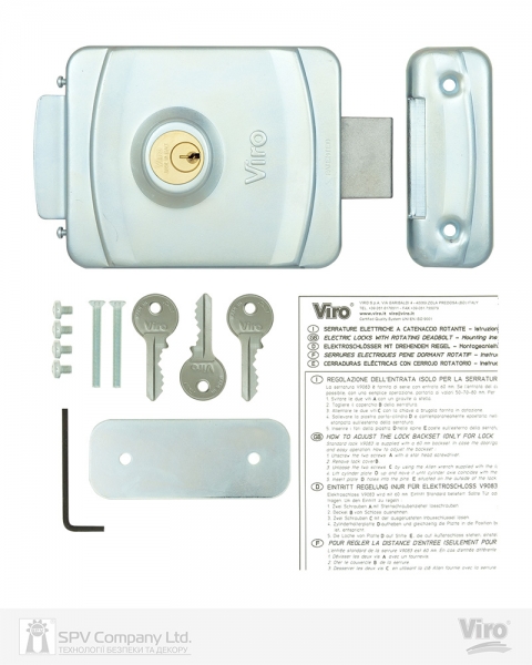 Замок электромеханический VIRO V9083.0794 BS50/80мм T1/T2 12VAC NC GATE накладной SS открывание внутрь-фото-7 Фото 7 - Замок электромеханический VIRO V9083.0794 BS50/80мм T1/T2 12VAC NC GATE накладной SS открывание внутрь.