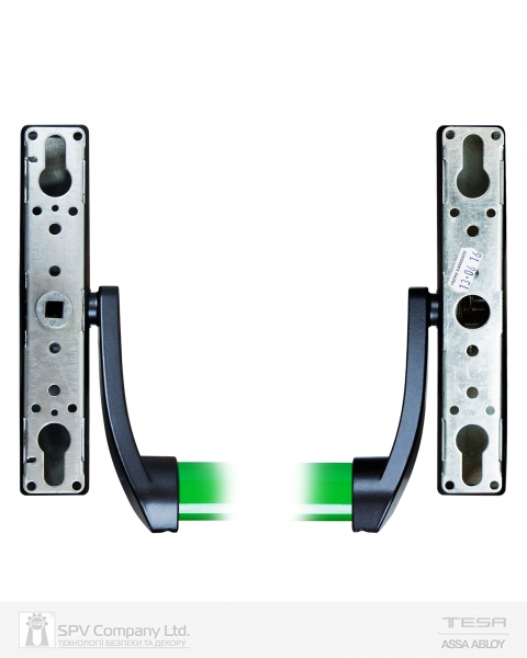 Ручка TESA для эвакуационного выхода врезной 1970909 NV N: black (RAL 9005)/ V: green (RAL 6002) 900мм 9мм-фото-9 Фото 9 - Ручка TESA для эвакуационного выхода врезной 1970909 NV N: black (RAL 9005)/ V: green (RAL 6002) 900мм 9мм.