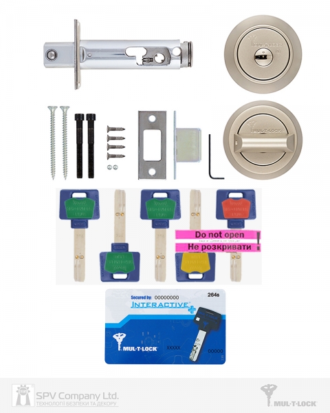 Замок Врізний Mul-t-lock 1-way Dead_bolt Hercular Univ Satin_nickel Bs60/70мм Interactive+ 3in1 3key+1key+1key Dnd3d_blue_ins 264s+ Wood_door Sp-фото-5 Фото 5 - Замок Врізний Mul-t-lock 1-way Dead_bolt Hercular Univ Satin_nickel Bs60/70мм Interactive+ 3in1 3key+1key+1key Dnd3d_blue_ins 264s+ Wood_door Sp.