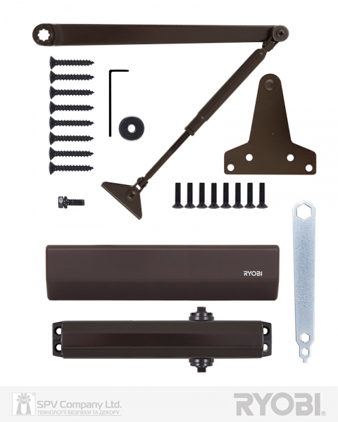 Дотягувач накладний RYOBI 2000 D-2055V DARK_BRONZE BC UNIV_ARM EN_3/4/5 до_100кг 1250мм FIRE-фото-11 Фото 11 - Дотягувач накладний RYOBI 2000 D-2055V DARK_BRONZE BC UNIV_ARM EN_3/4/5 до_100кг 1250мм FIRE.