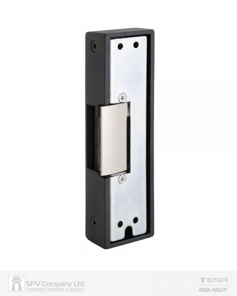 Защелка электромеханическая TESA CELNORPAN (W/O SP 12V DC) НЗ накладная, универсальная стандартная Black для систем антипаники серии универсал 1910-фото-3 Фото 3 - Защелка электромеханическая TESA CELNORPAN (W/O SP 12V DC) НЗ накладная, универсальная стандартная Black для систем антипаники серии универсал 1910.