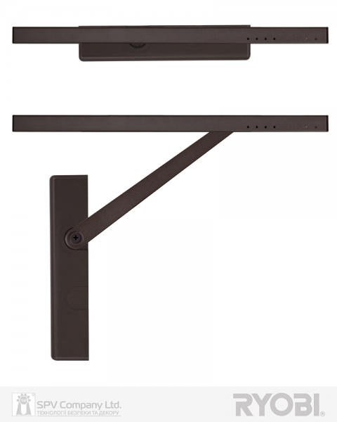 Дотягувач Накладний Ryobi 3550 Ds-3550t Dark_bronze Bc/da Sld_ho_arm En_1-3 До_65кг 965мм-фото-5 Фото 5 - Дотягувач Накладний Ryobi 3550 Ds-3550t Dark_bronze Bc/da Sld_ho_arm En_1-3 До_65кг 965мм.