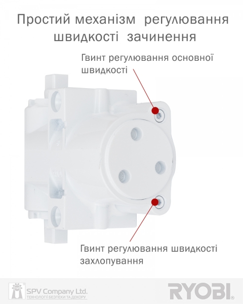 Дотягувач Накладний Ryobi 4550 D-4550 White Bc/da Univ_arm En_2-7+ До_200кг 1400мм Fire-фото-4 Фото 4 - Дотягувач Накладний Ryobi 4550 D-4550 White Bc/da Univ_arm En_2-7+ До_200кг 1400мм Fire.