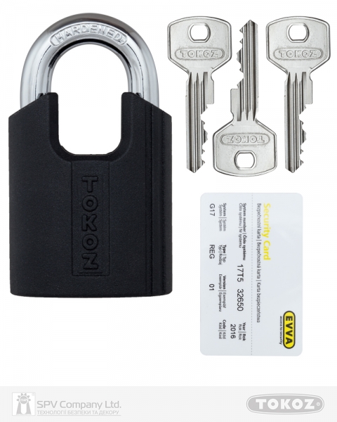 Замок висячий TOKOZ PLUTO_G50_GUARD_LONG 3KEY TK5_M NR_shackle 35мм 10мм BLISTER-фото-7 Фото 7 - Замок висячий TOKOZ PLUTO_G50_GUARD_LONG 3KEY TK5_M NR_shackle 35мм 10мм BLISTER.