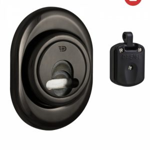Фото 15 - Протектор Disec Magnetic_3g 3gdm Lever_key Oval chrb 5мм Хром_чорний 3клас 8 3key Km0p3g Зовнішній.