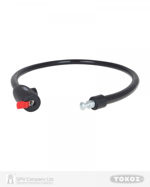 Замок TOKOZ MOTO BLACK з тросом 100 см 2KEY ТК8-фото-4 Фото 4 - Замок TOKOZ MOTO BLACK з тросом 100 см 2KEY ТК8.