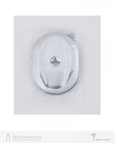 Щиток MUL-T-LOCK A703 OMEGA OVAL Хром_полірований BRIGHT_CR Без шторки-фото-3 Фото 3 - Щиток MUL-T-LOCK A703 OMEGA OVAL Хром_полірований BRIGHT_CR Без шторки.