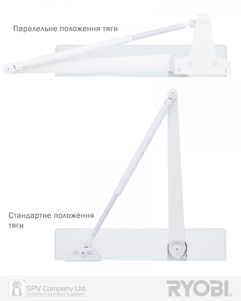 Дотягувач Накладний Ryobi 4550 D-4550 White Bc/da Univ_arm En_2-7+ До_200кг 1400мм Fire-фото-3 Фото 3 - Дотягувач Накладний Ryobi 4550 D-4550 White Bc/da Univ_arm En_2-7+ До_200кг 1400мм Fire.