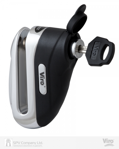 Замок VIRO MOTO HAMMER STAINLESS_STEEL 2KEY-фото-4 Фото 4 - Замок VIRO MOTO HAMMER STAINLESS_STEEL 2KEY.