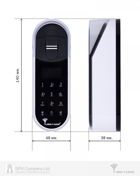 Электронный контроллер MUL-T-LOCK ENTR черный с Fingerprint доступ по отпечаткам пальца + код-фото-2 Фото 2 - Электронный контроллер MUL-T-LOCK ENTR черный с Fingerprint доступ по отпечаткам пальца + код.