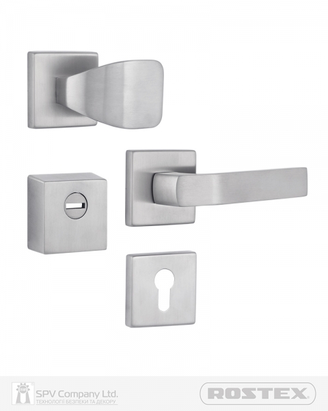 Фурнітура Захисна Rostex *quadrum R/h Fix-mov Din Square Нерж.сталь_мат 23мм 38-45мм 3клас Hranate/treviso Nerez_mat Комплект-фото-1 Фото 1 - Фурнітура Захисна Rostex *quadrum R/h Fix-mov Din Square Нерж.сталь_мат 23мм 38-45мм 3клас Hranate/treviso Nerez_mat Комплект.