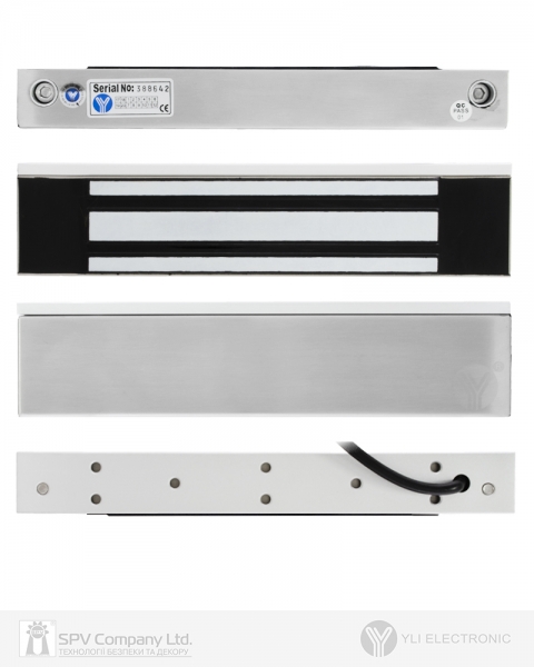 Замок электромагнитный YLI YM-350W-S 12/24В накладной 350 кг влагостойкий с датчиком состояния двери-фото-3 Фото 3 - Замок электромагнитный YLI YM-350W-S 12/24В накладной 350 кг влагостойкий с датчиком состояния двери.