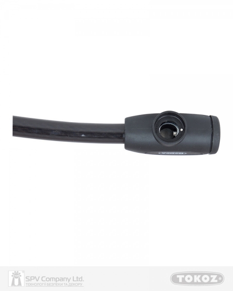 Замок TOKOZ MOTO BLACK з тросом 100 см 2KEY ТК8-фото-6 Фото 6 - Замок TOKOZ MOTO BLACK з тросом 100 см 2KEY ТК8.