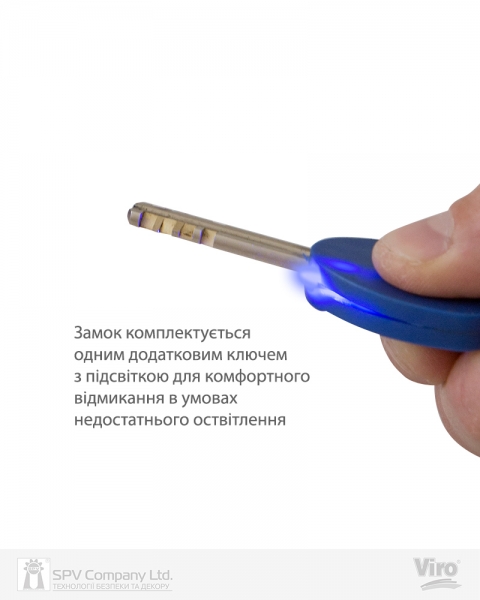 Замок VIRO MOTO BLINDATO EXTREME STAINLESS_STEEL 3KEY 83мм-фото-10 Фото 10 - Замок VIRO MOTO BLINDATO EXTREME STAINLESS_STEEL 3KEY 83мм.