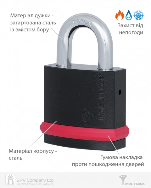 Замок висячий MUL-T-LOCK NE10G 7x7 0767 3KEY DND77_GREY_INS NR_shackle 26мм 10мм BOX_M-фото-9 Фото 9 - Замок висячий MUL-T-LOCK NE10G 7x7 0767 3KEY DND77_GREY_INS NR_shackle 26мм 10мм BOX_M.
