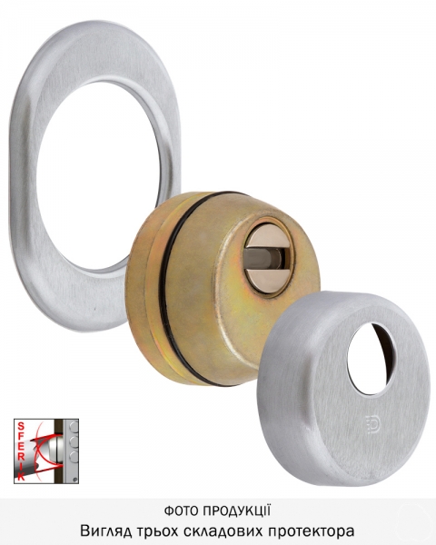 Протектор Disec Sferik Bd16/4 Din Oval 25мм Нерж.сталь_мат 3клас It Зовнішній-фото-3 Фото 3 - Протектор Disec Sferik Bd16/4 Din Oval 25мм Нерж.сталь_мат 3клас It Зовнішній.