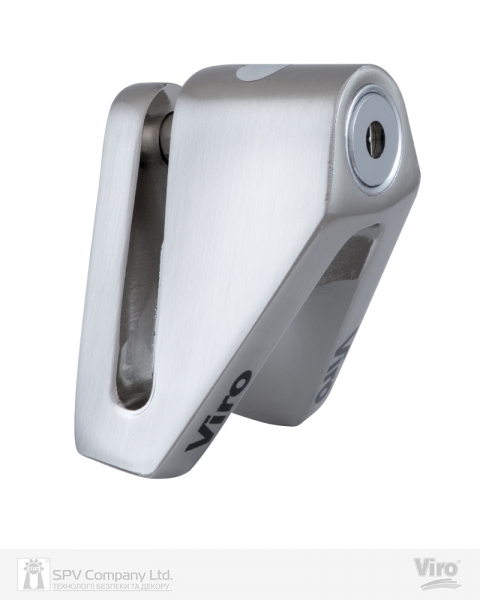 Замок VIRO MOTO STOPPER STAINLESS_STEEL 2KEY-фото-1 Фото 1 - Замок VIRO MOTO STOPPER STAINLESS_STEEL 2KEY.