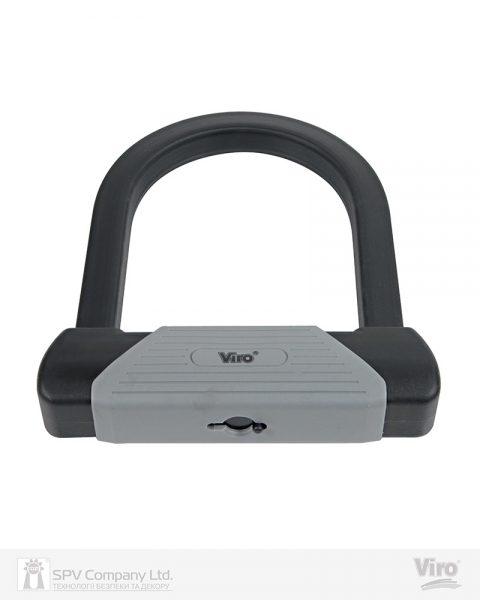 Замок VIRO MOTO SEZIONE BLACK 2KEY 145мм-фото-3 Фото 3 - Замок VIRO MOTO SEZIONE BLACK 2KEY 145мм.